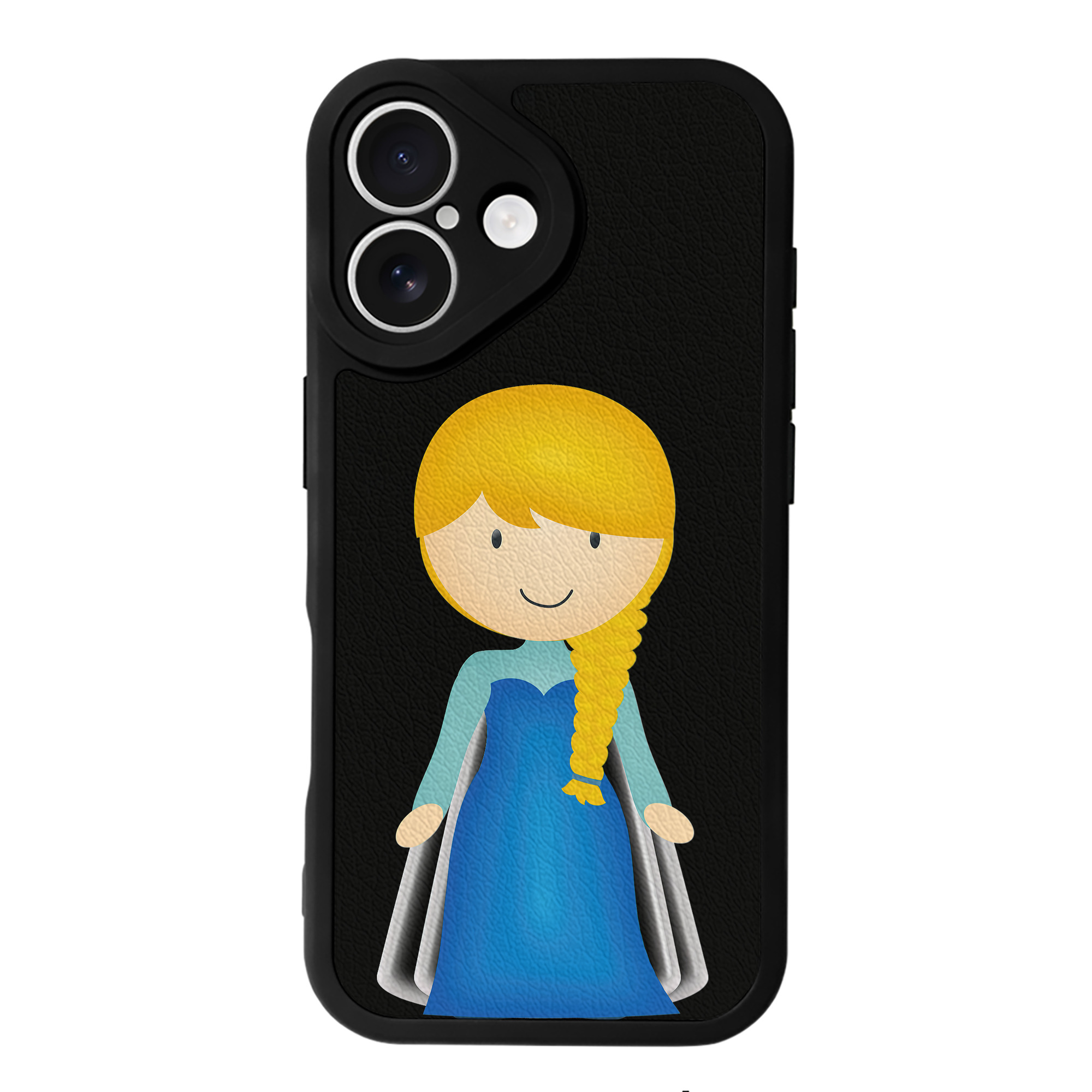 （画像用） アナと雪の女王 アンナ エルサ Frozen Anna Elsa 【iPhone 16シリーズ対応】シリコンスマホケース（レザー調） 材質：シリコン